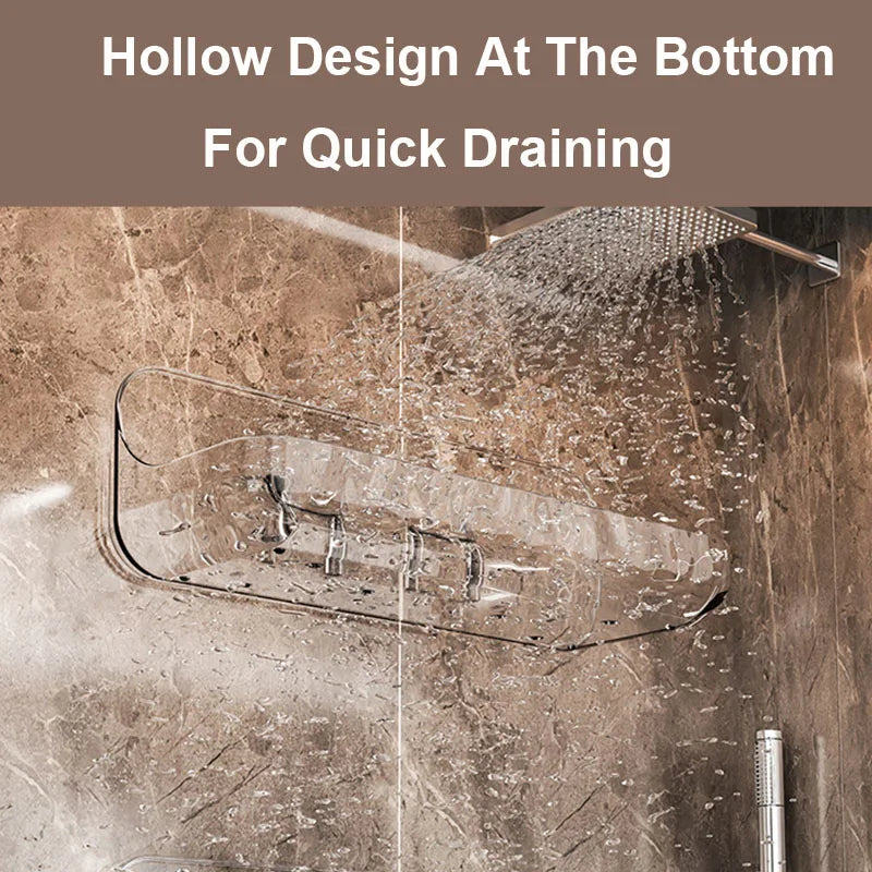 رف أكريليك حمام مثبت على الحائط بلاصق متين